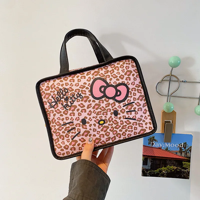 Kawaii Sanrio Hello Kitty Cartoon Cute Women's Bag Handbag Shoulder Bag Makeup Bag Handbag Large Capacity Tote Bag