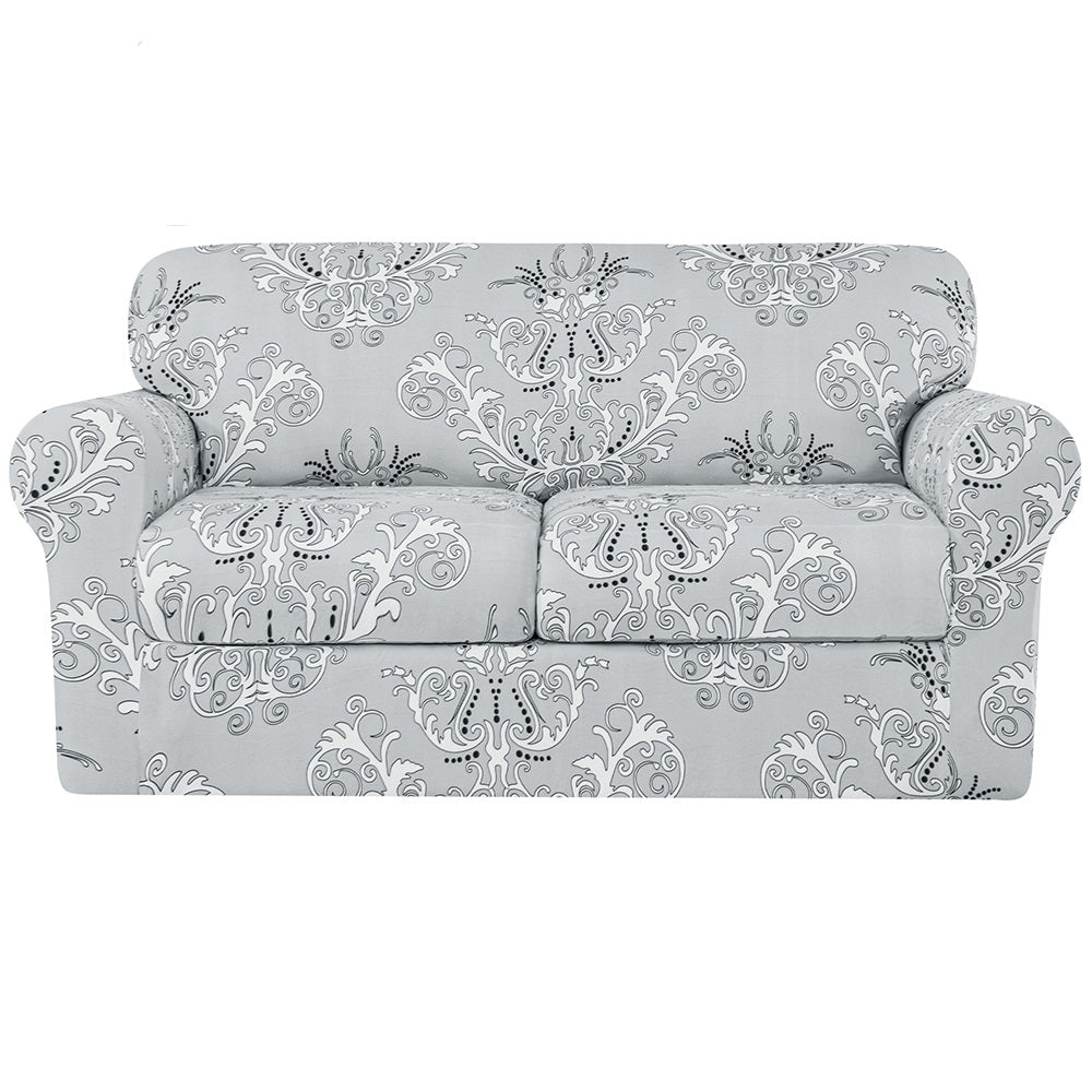 Gemma Modern Damask Jacquard Stretch Sofa Cover