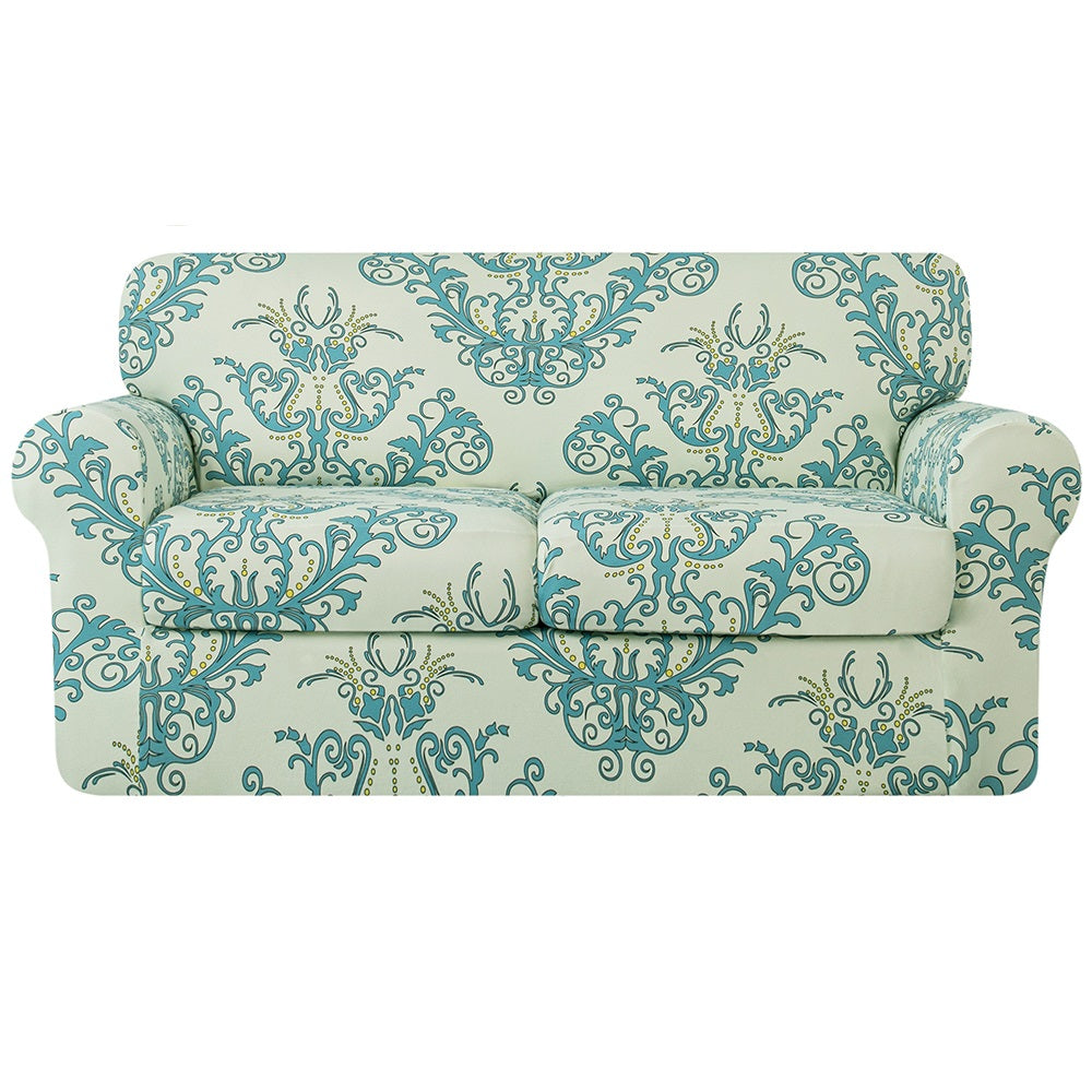 Gemma Modern Damask Jacquard Stretch Sofa Cover
