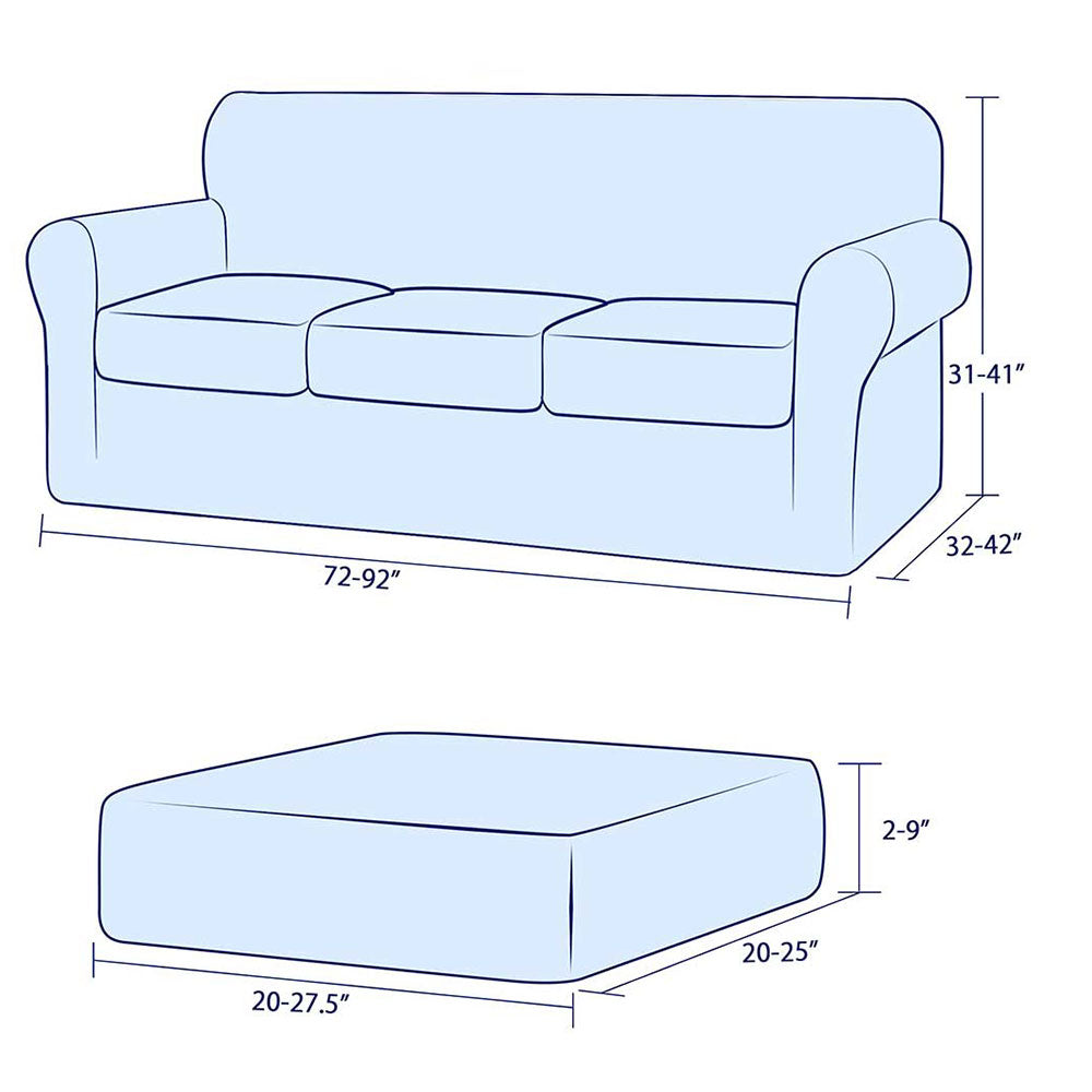 Ellesmere Traditional Jacquard Stretch Sofa Cover