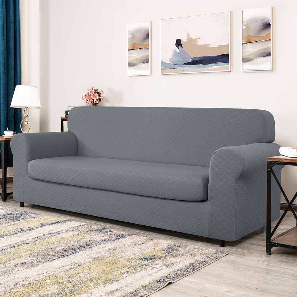 Paula Rhombus Stretch Sofa Slipcover