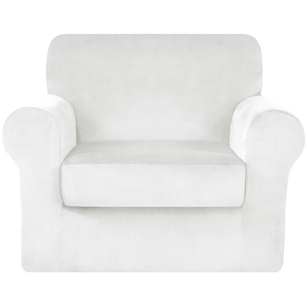 Anita Mid-Century Velvet Plush Stretch Sofa Cover