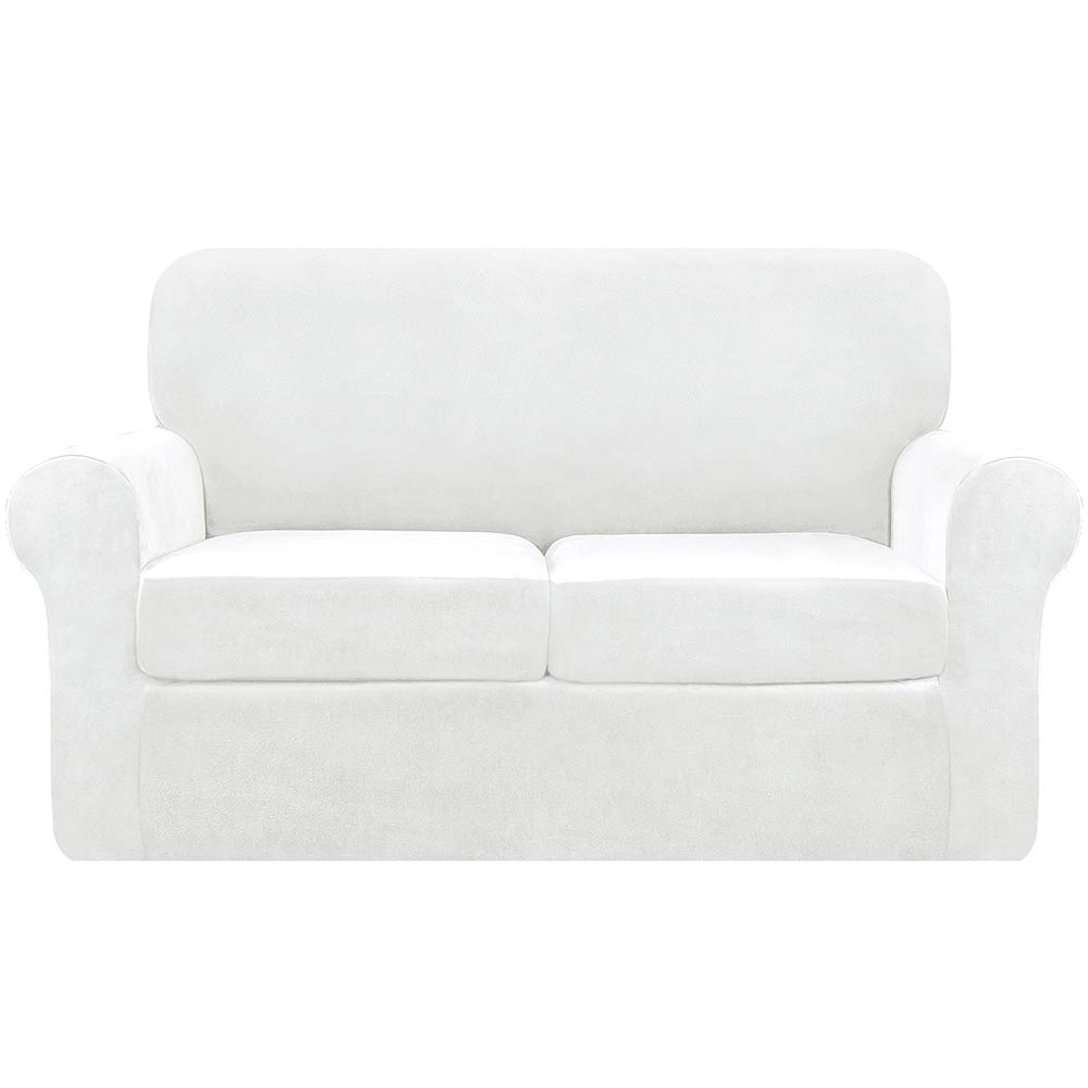 Anita Mid-Century Velvet Plush Stretch Sofa Cover