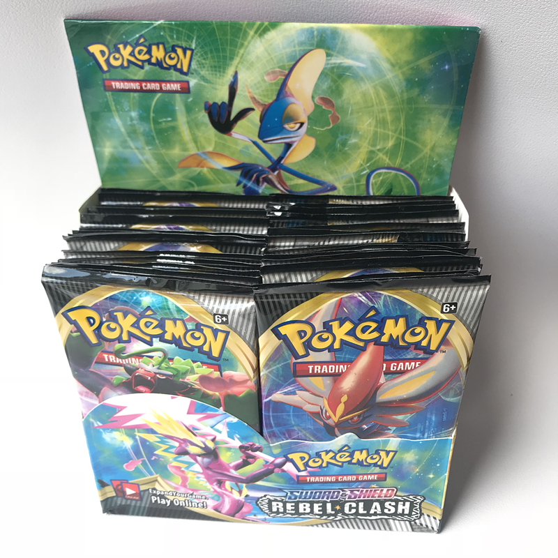 Pokemon Sword Shield Rebel Clash Sun Moon Vmax Ex Gx Tcg Booster Box Trading Card Game For Kids - 2