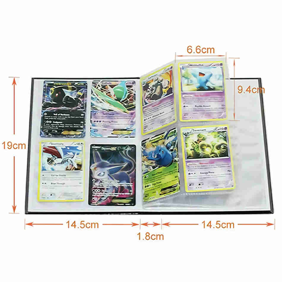 Anime Pokemon Card Album 240pcs Kids Game Card Binder Gx Ex Collectors Folder Cartoon Card Holder Toy - 5