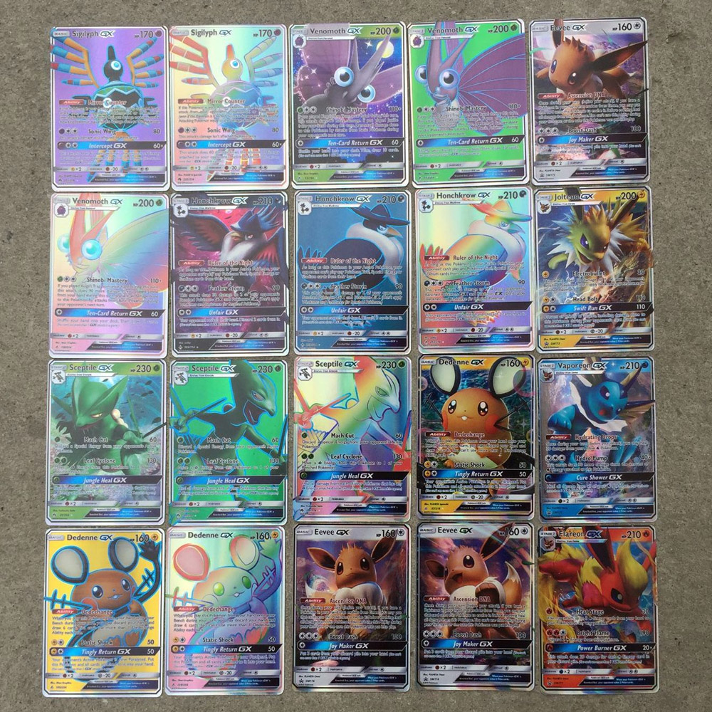 Tomy Pokemon Tag Team Gx 200piece Set Shining Game Battle Cards Kids Collectible Toy - 5