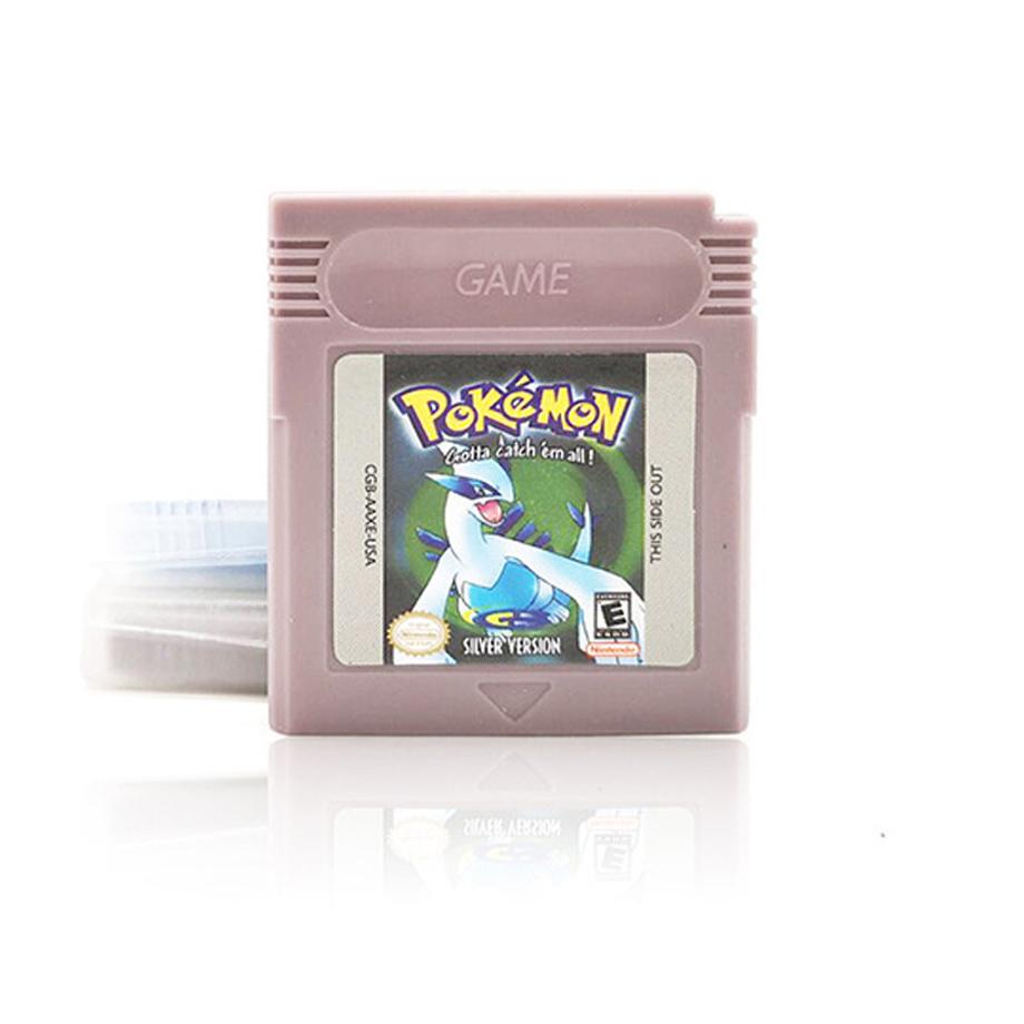 Pokemon 16bit Cartridge Game Card Series Blue Green Silver Crystal Yellow Red Golden Versions For Console - 4