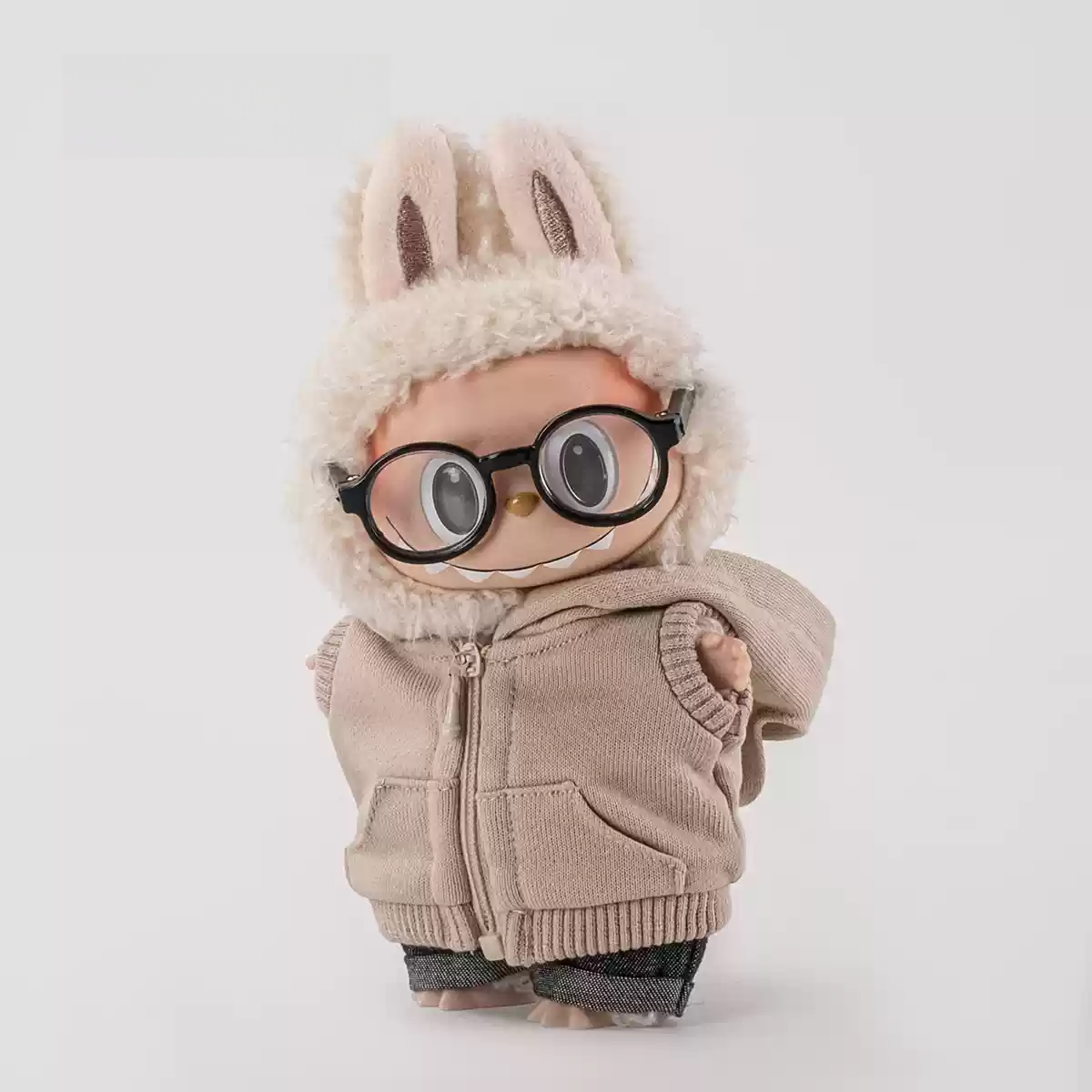 Labubu Outfits: Zipper Hoodie Collection (No Doll Included)