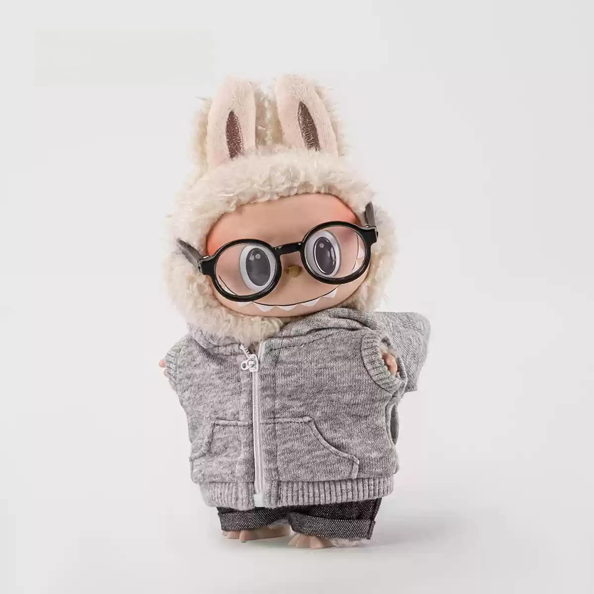 Labubu Outfits: Zipper Hoodie Collection (No Doll Included)