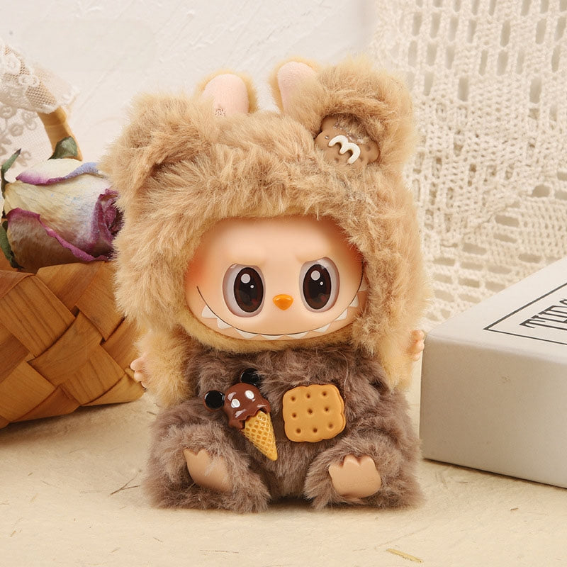 Clothes Suitable for 17cm Labubu.  Photos are for display only. You will receive the clothes still in the protected bag.  General Notes 1: These figurines necessitate adult supervision due to potential choking hazards from small parts! Exercise caution to