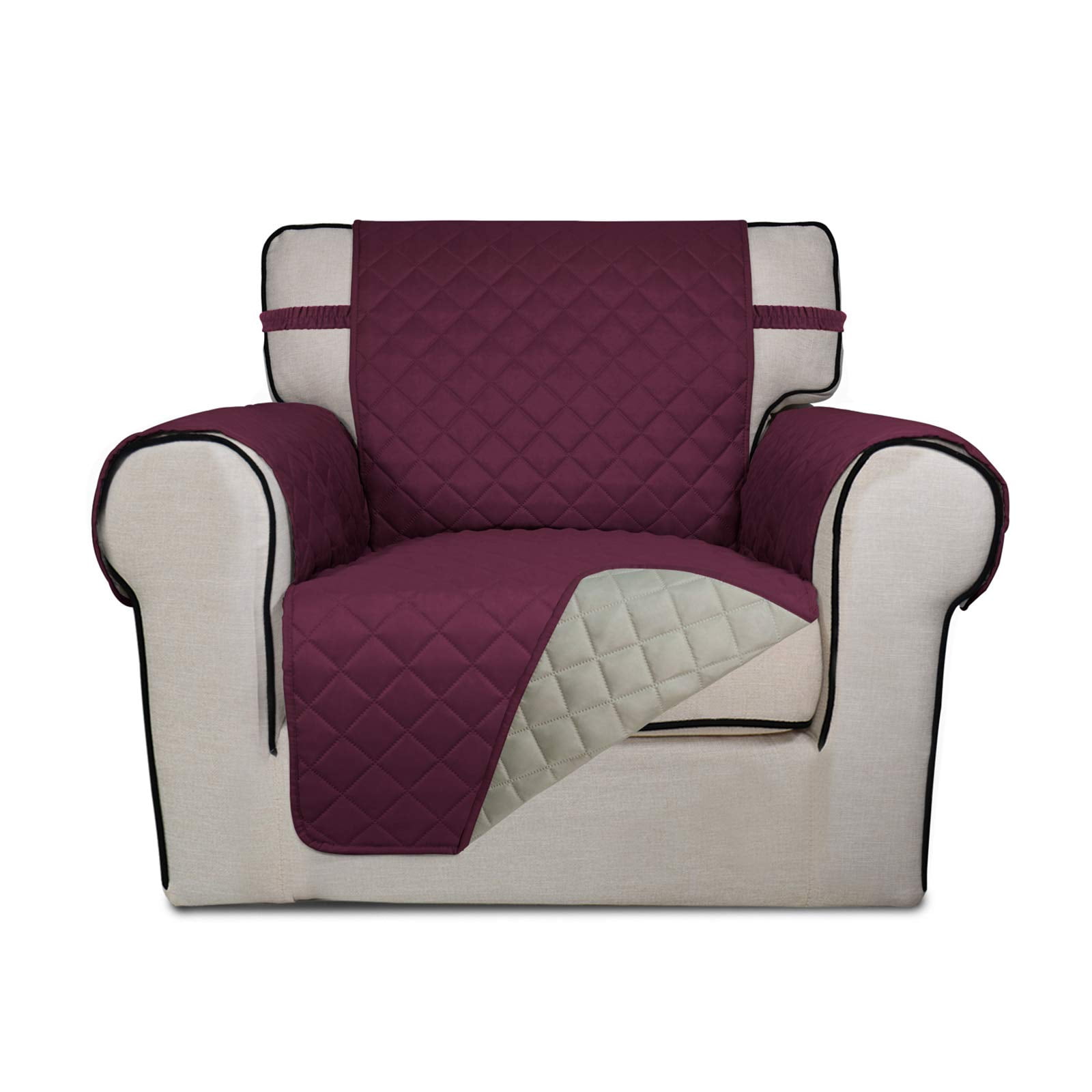 Sanmadrola 100% Waterproof Sofa Cover Machine Washable Couch Cover Love Seat Slipcover