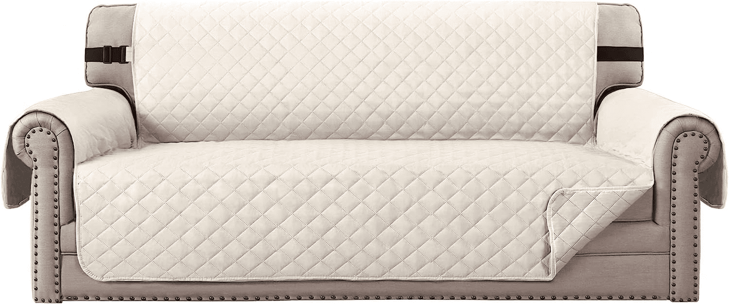 Sanmadrola 100% Waterproof Sofa Cover Machine Washable Couch Cover Love Seat Slipcover