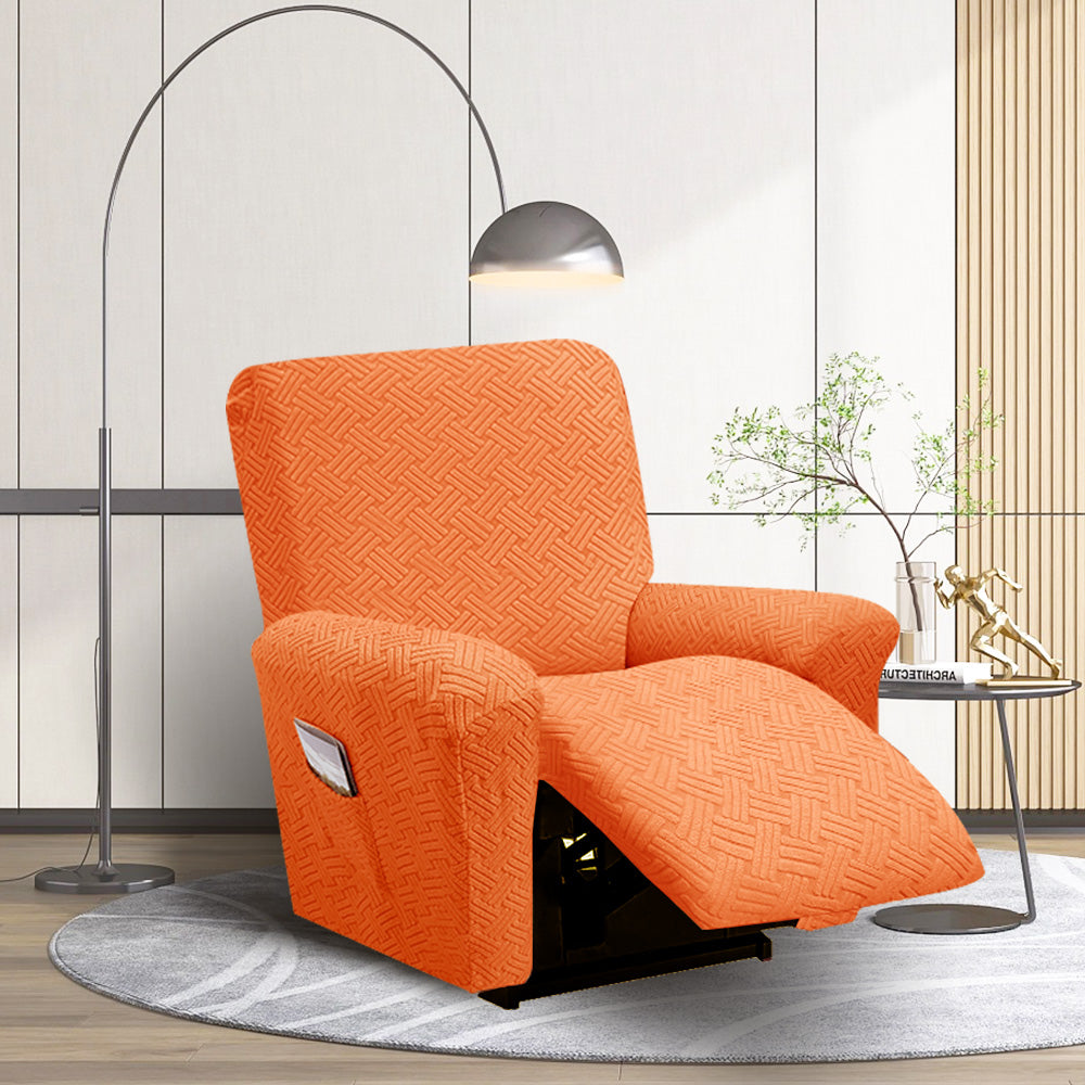 Sofa Cover for All Seasons-Elastic All-Inclusive Recliner Cover for First-Class Comfort  REC REC