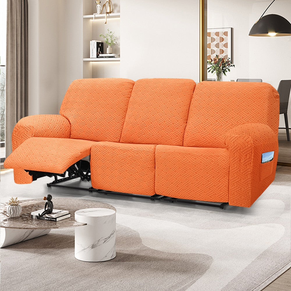 Sofa Cover for All Seasons-Elastic All-Inclusive Recliner Cover for First-Class Comfort  REC REC