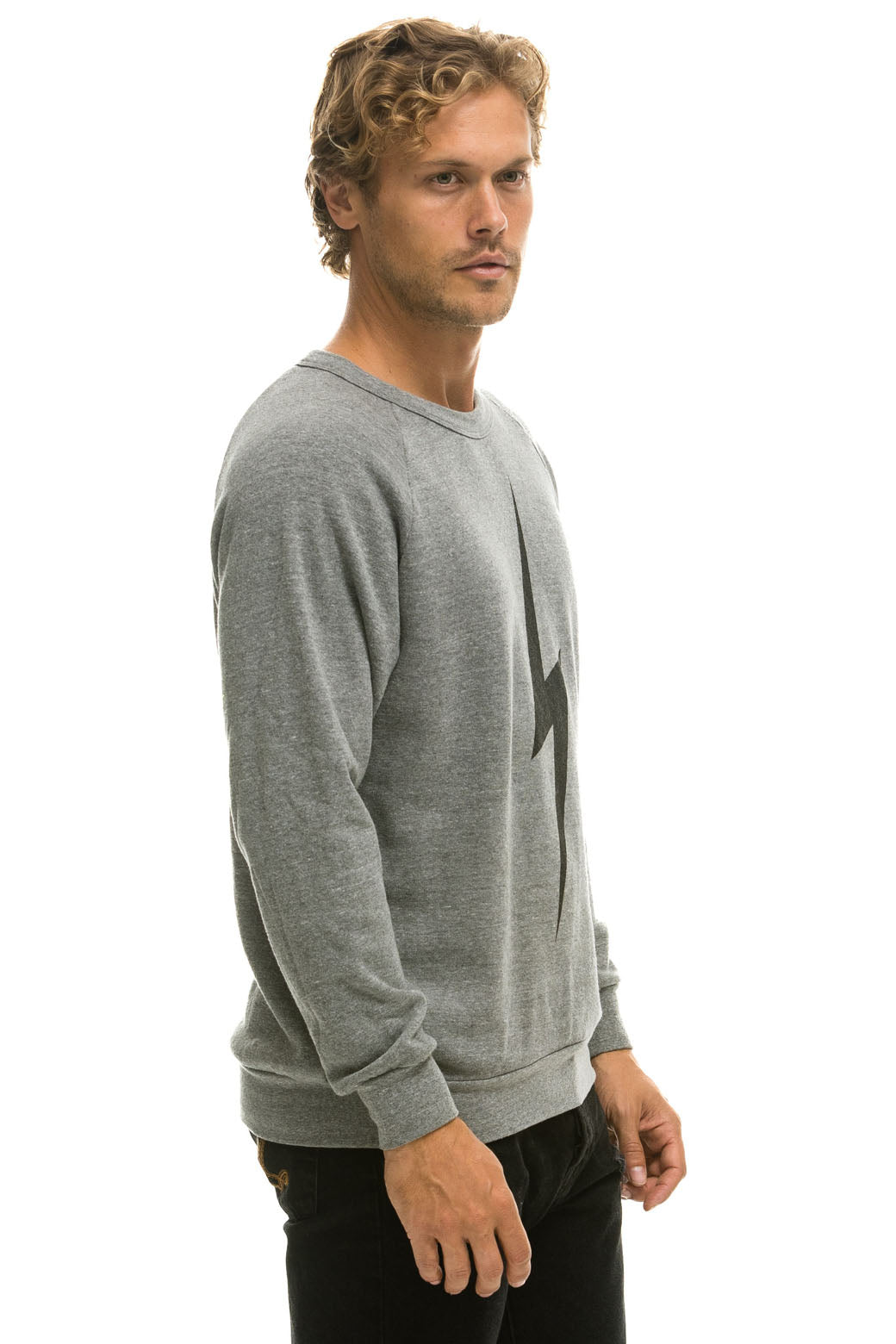 BOLT SWEATSHIRT - HEATHER GREY