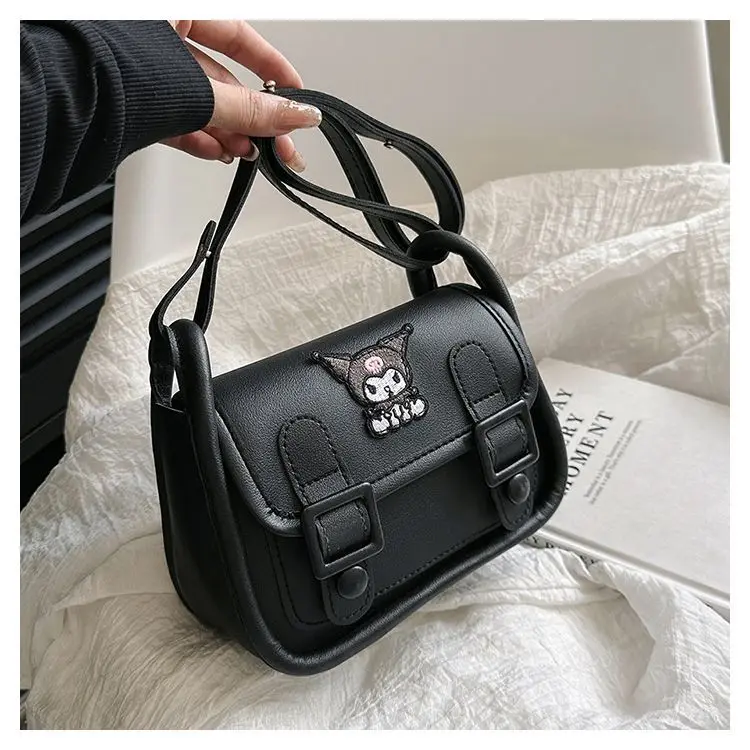 Kawaii Sanrio Kuromi All-match Armpit Bag Net Red Same Style Bag Cambridge Bag Shoulder Bag Japanese and Korean Gifts