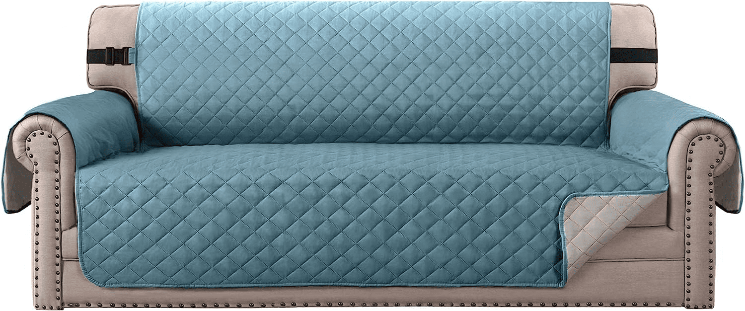 Sanmadrola 100% Waterproof Sofa Cover Machine Washable Couch Cover Love Seat Slipcover