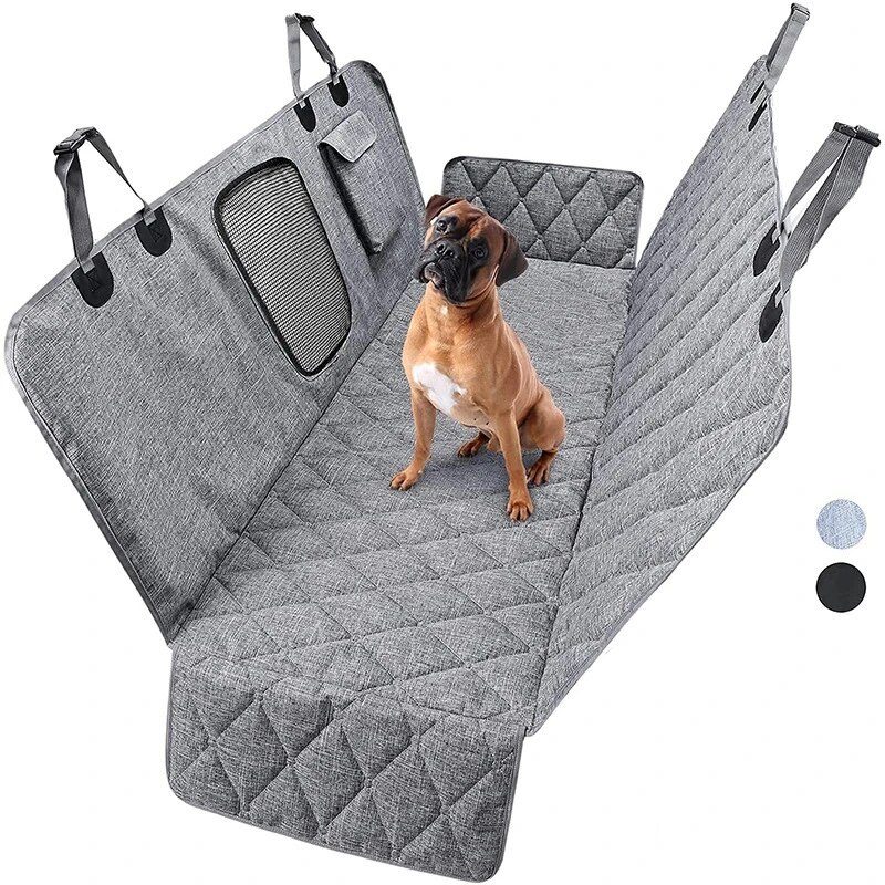 Dog Seat Cover Waterproof Pet Car Seat Cushion Car Rear Back Mat Pet Travel Cat Dogs Cushion Protector With Middle Seat Armrest