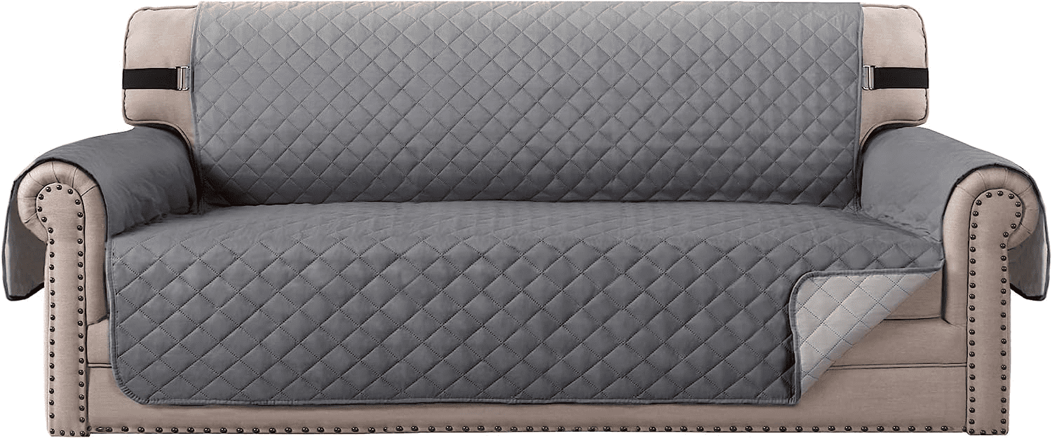 Sanmadrola 100% Waterproof Sofa Cover Machine Washable Couch Cover Love Seat Slipcover