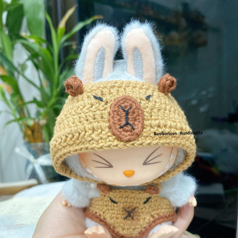Labubu outfits Crochet Teddy Bear Set (No Doll Included)