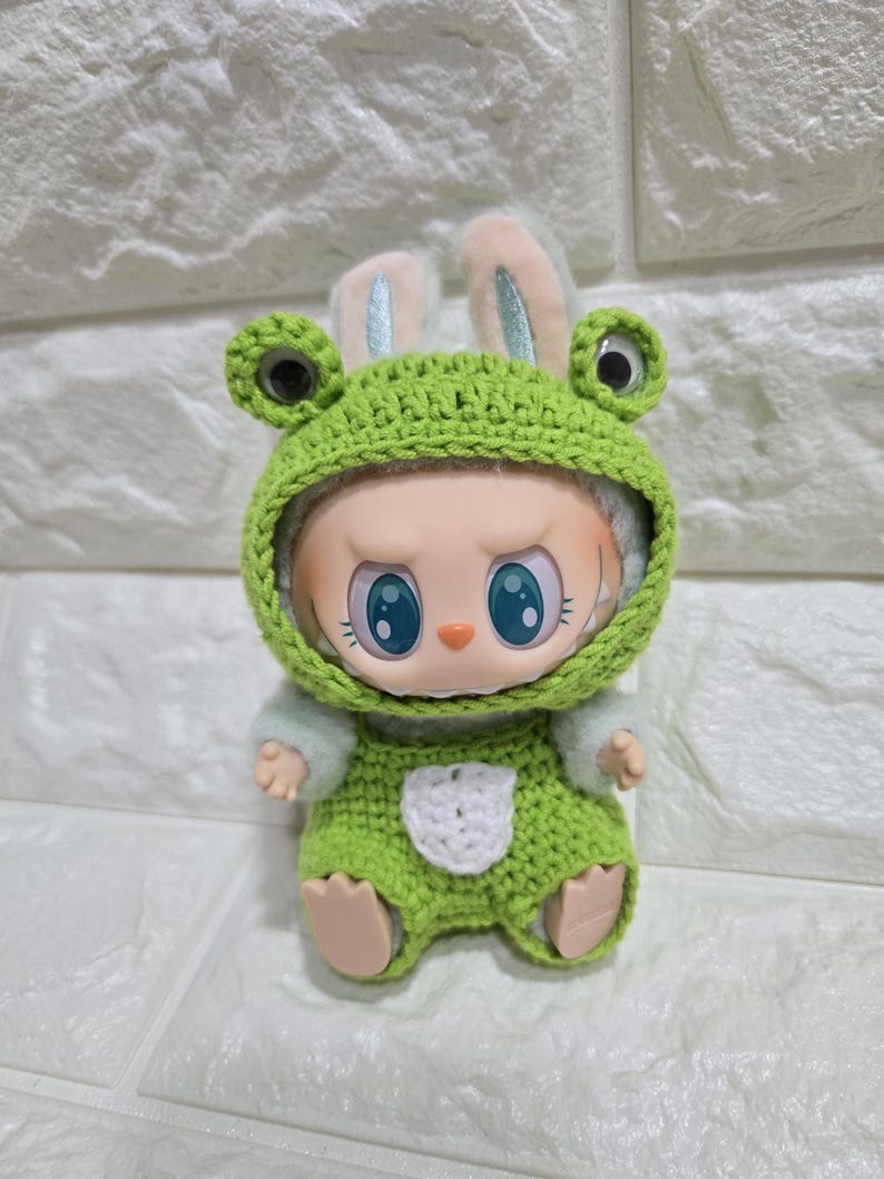 Labubu outfits Froggy Forest Romper (No Doll Included)