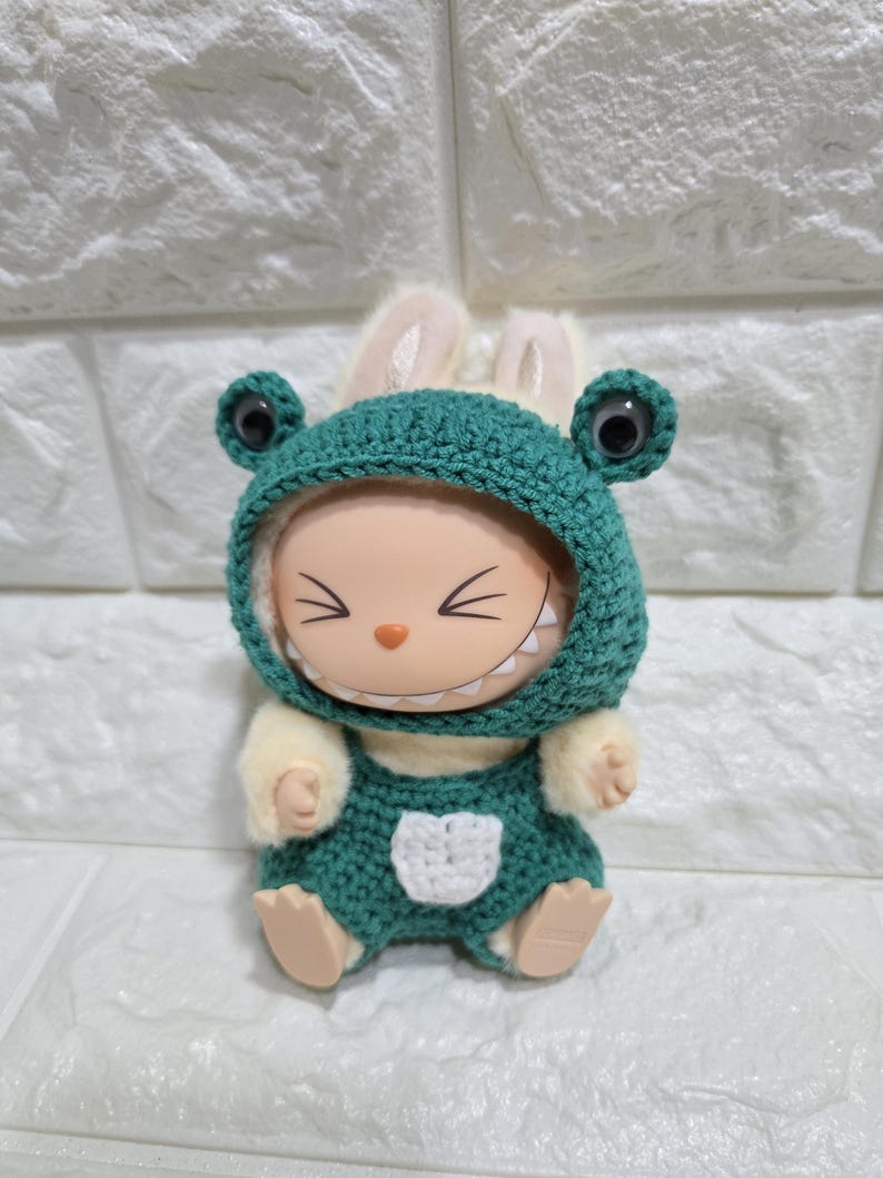 Labubu outfits Froggy Forest Romper (No Doll Included)