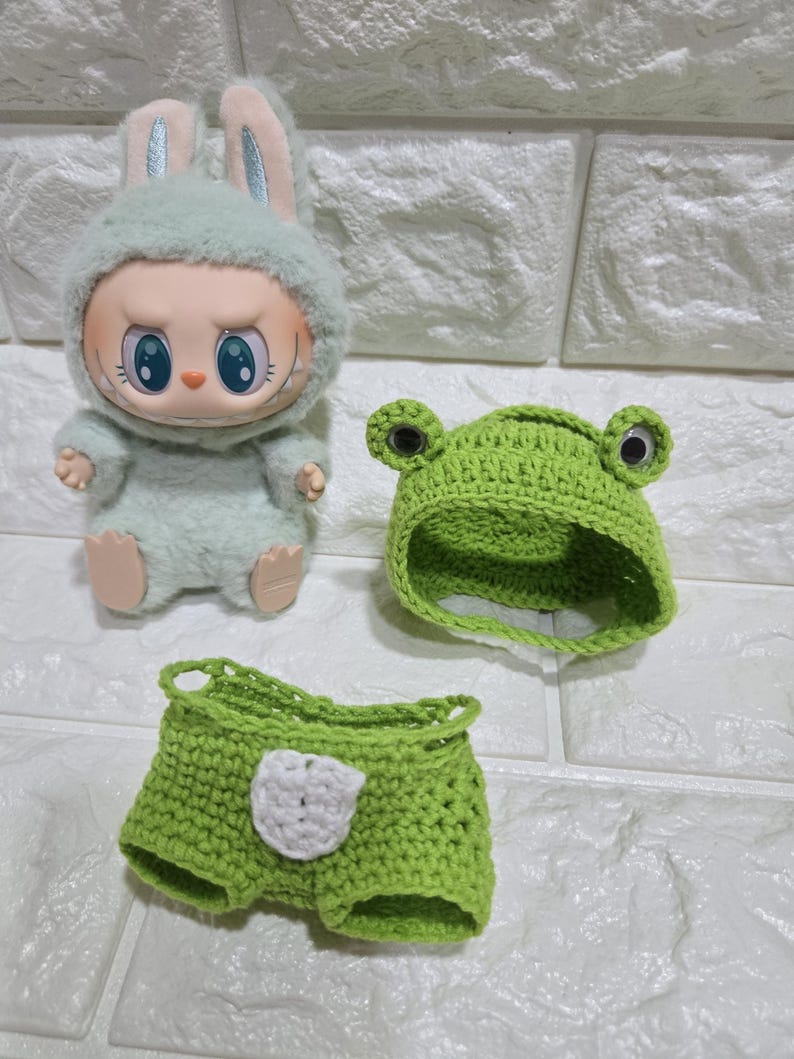 Labubu outfits Froggy Forest Romper (No Doll Included)