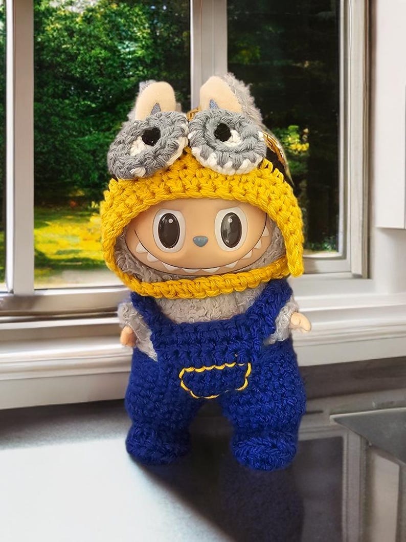 Labubu outfits Whimsical Crochet Cosplay Set (No Doll Included)