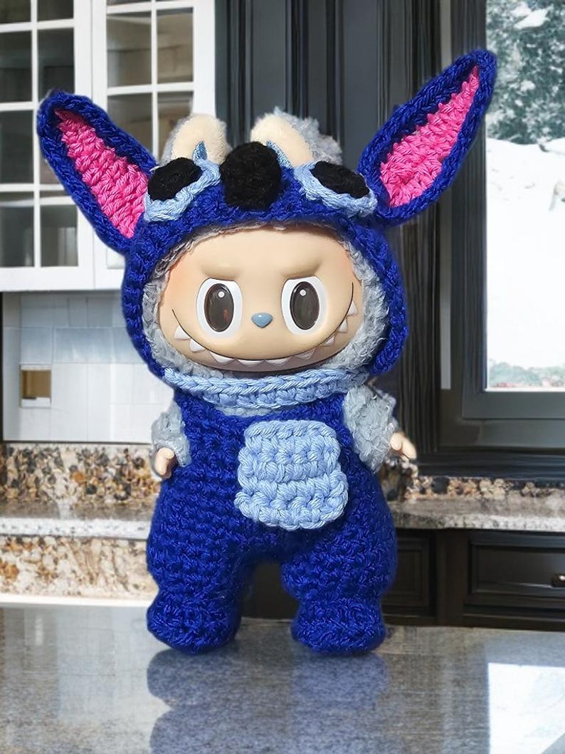 Labubu outfits Whimsical Crochet Cosplay Set (No Doll Included)