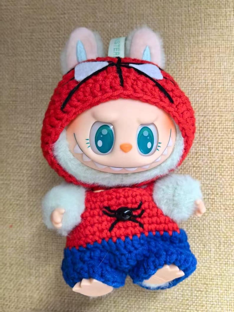 Labubu outfits Hero Web Crawler Set (No Doll Included)