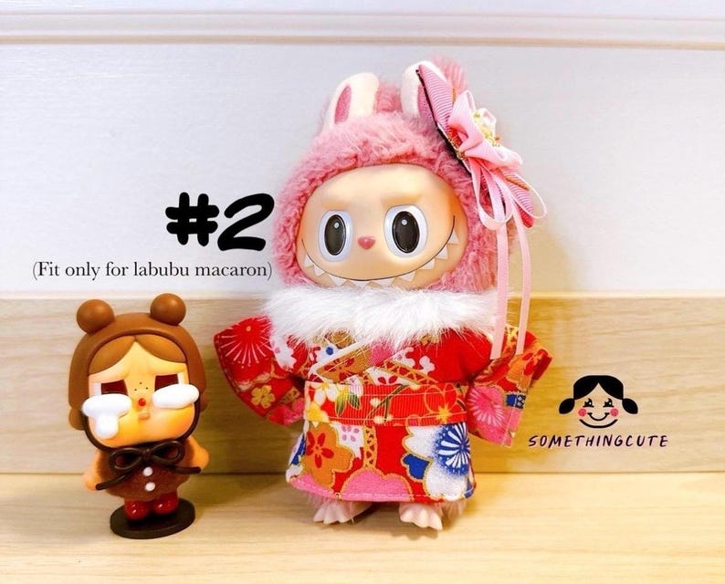 Labubu outfits Sakura Bunny Kimono (No Doll Included)