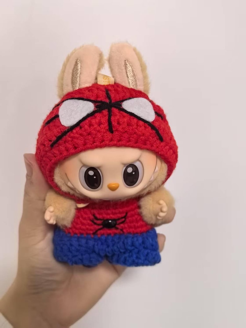 Labubu outfits Hero Web Crawler Set (No Doll Included)