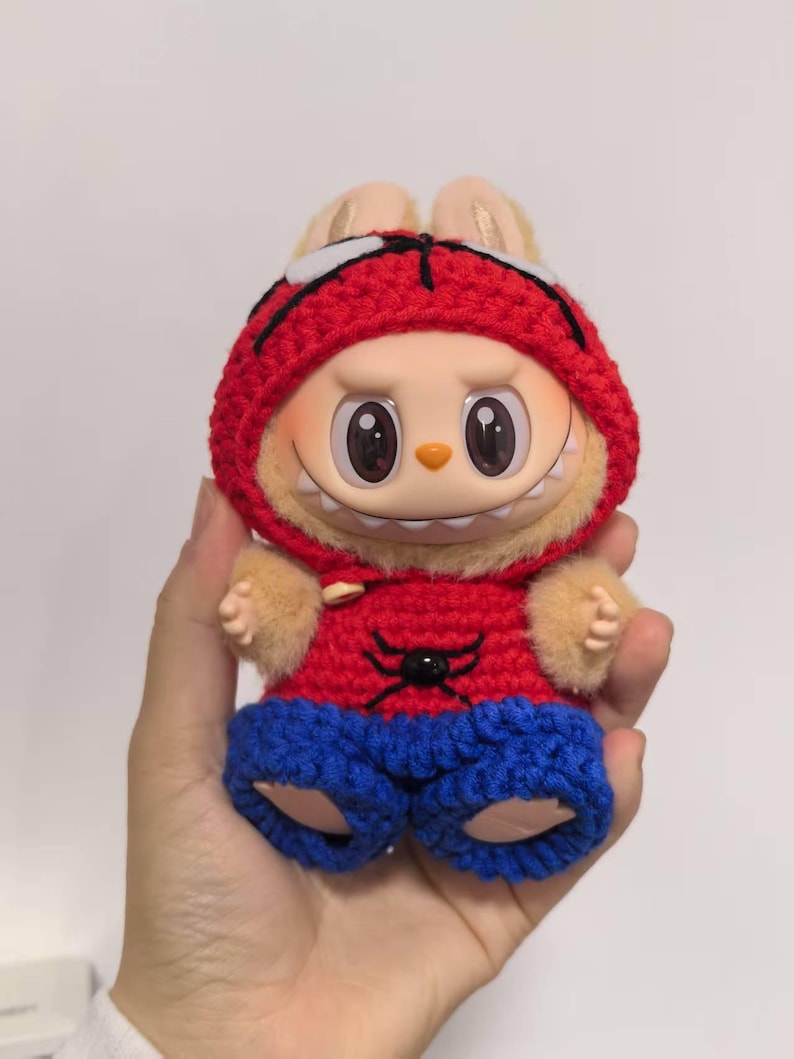 Labubu outfits Hero Web Crawler Set (No Doll Included)