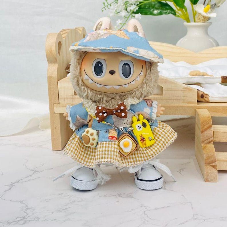 Labubu outfits Spring Bee Picnic Set (No Doll Included)