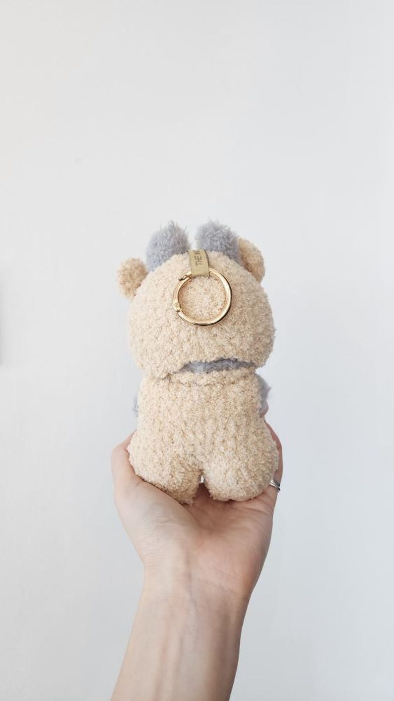 Labubu outfits Cozy Cow Plush Pajama Set with Clip-on Hood (No Doll Included)