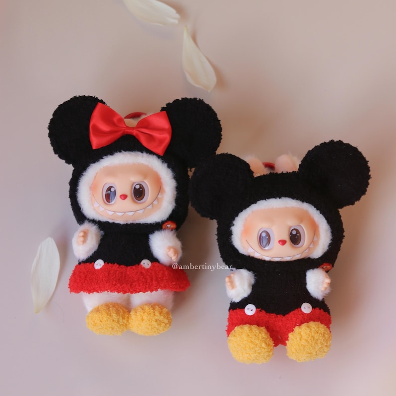 Labubu Outfits Mickey Couple Style (Boy & Girl Options Available) – No Doll Included