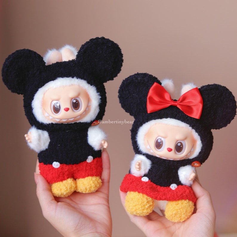 Labubu Outfits Mickey Couple Style (Boy & Girl Options Available) – No Doll Included