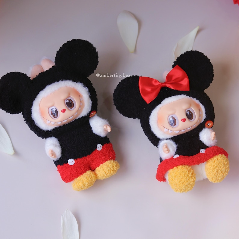 Labubu Outfits Mickey Couple Style (Boy & Girl Options Available) – No Doll Included