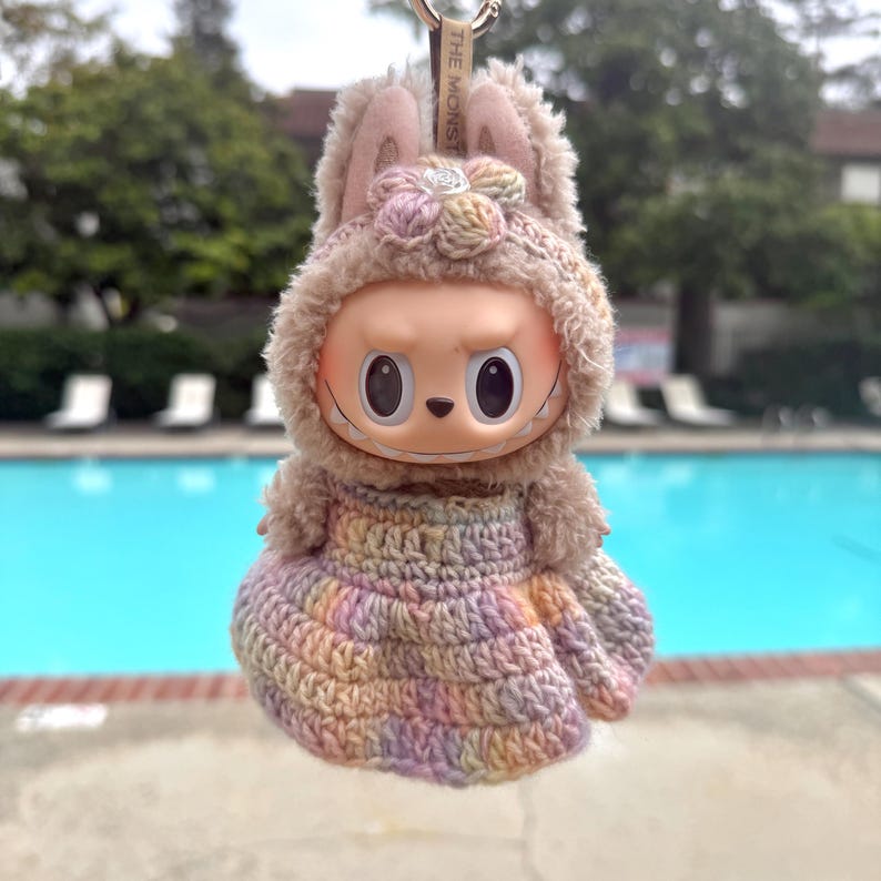 Labubu outfits Dreamy Pastel Bunny Dress (No Doll Included)