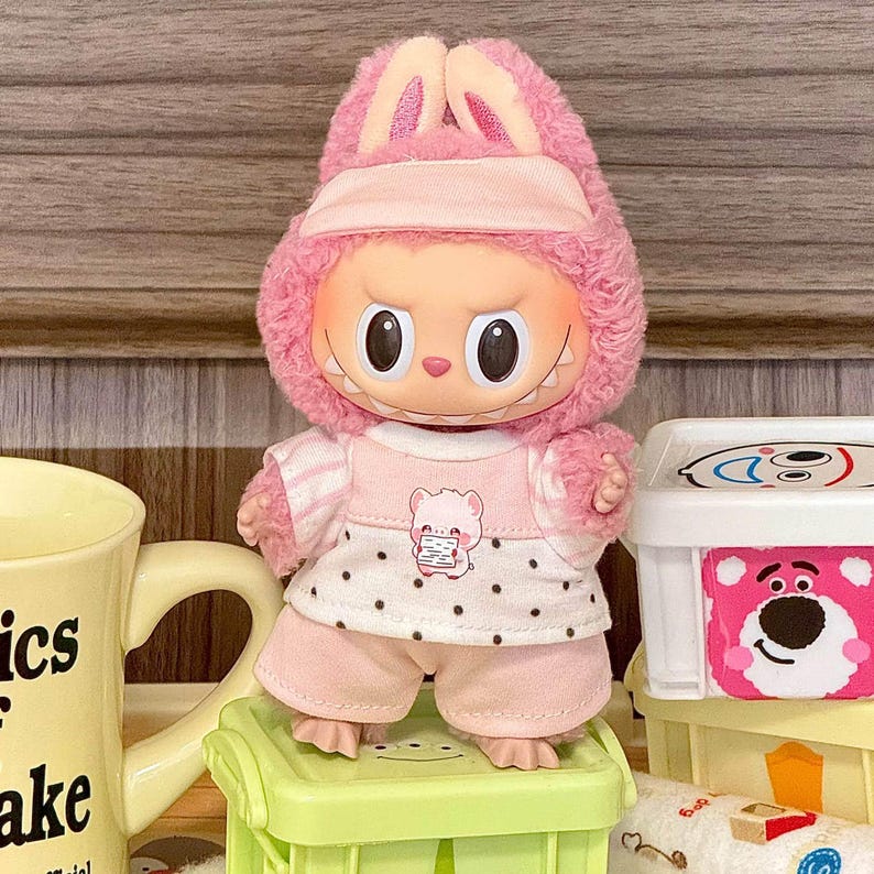 Labubu outfits Froggy Raincoat Adventure (No Doll Included)