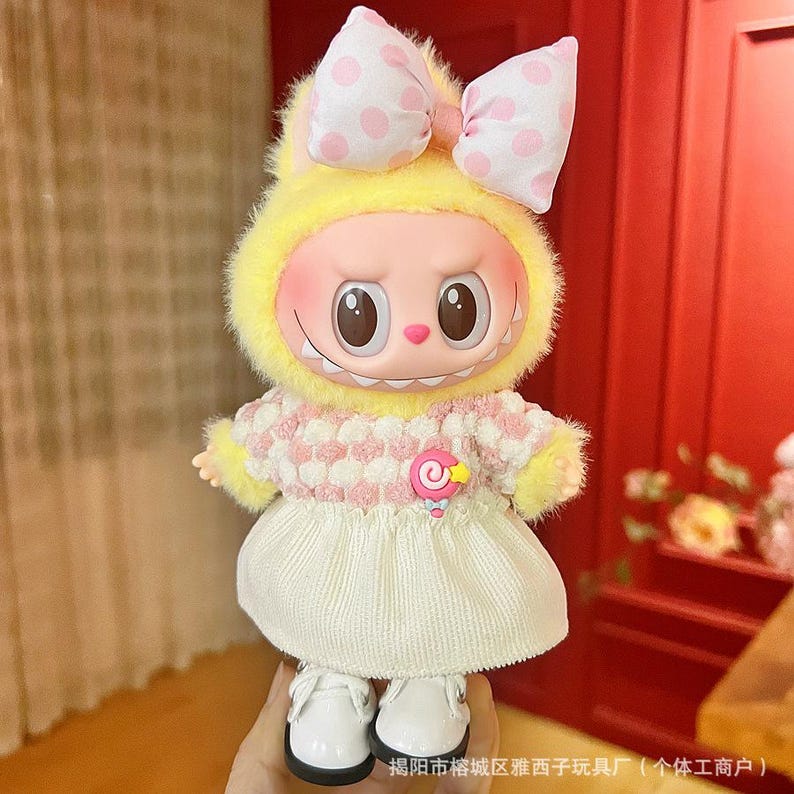 Labubu outfits Sunny Bunny Wardrobe Collection (No Doll Included)