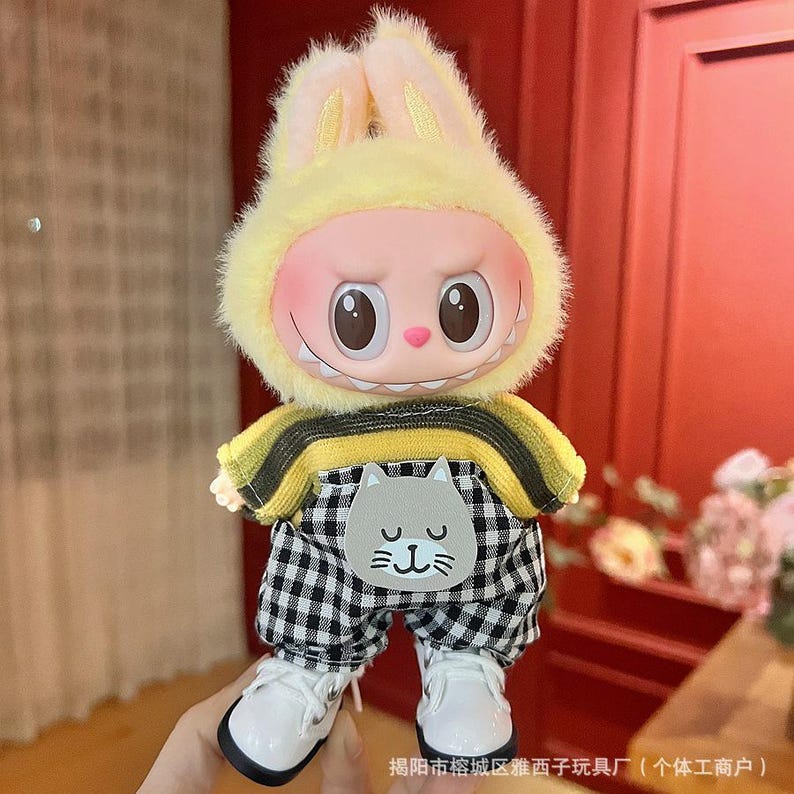 Labubu outfits Sunny Bunny Wardrobe Collection (No Doll Included)