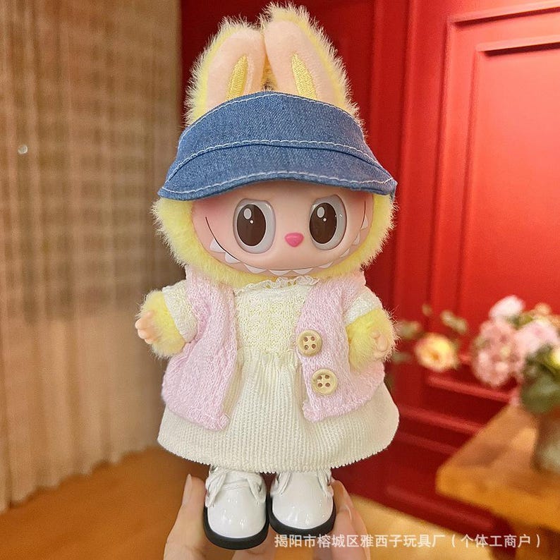 Labubu outfits Sunny Bunny Wardrobe Collection (No Doll Included)