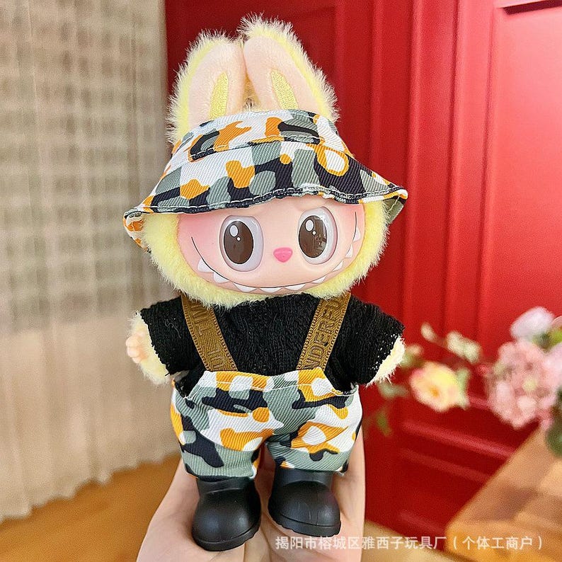 Labubu outfits Sunny Bunny Wardrobe Collection (No Doll Included)