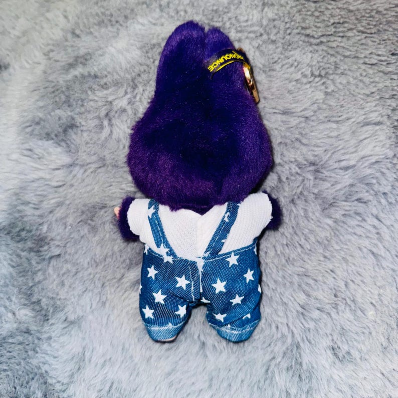 Labubu outfits Starry Night Bunny Overalls (No Doll Included)