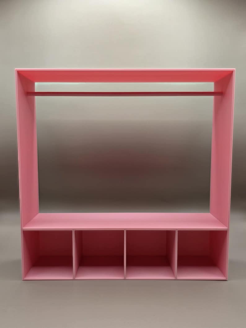 Labubu Outfits Wardrobe Closet with Hangers (No Doll Included)