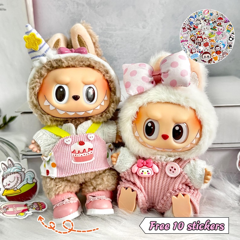 Labubu outfits Everyday Playwear Series – 8 Styles + Optional Shoes (No Doll Included)