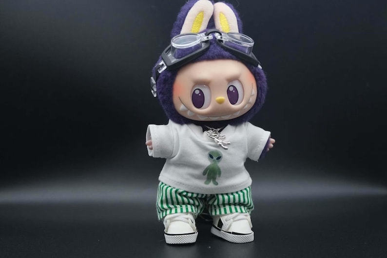 Labubu Outfits Green Varsity Sports Set (No Doll Included)