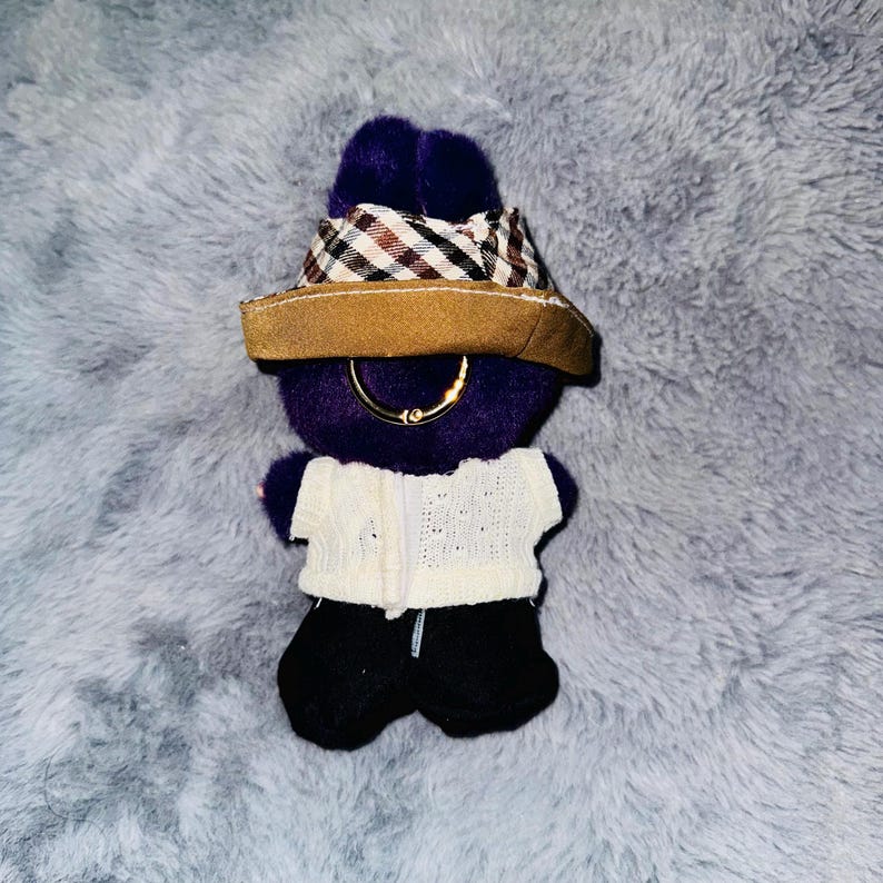 Labubu outfits Plaid Detective Bunny Set (No Doll Included)