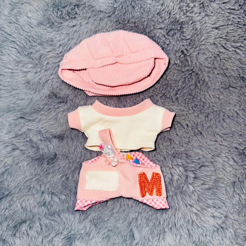 Labubu outfits Sporty Team Uniform Set – Blue / Pink Edition (No Doll Included)